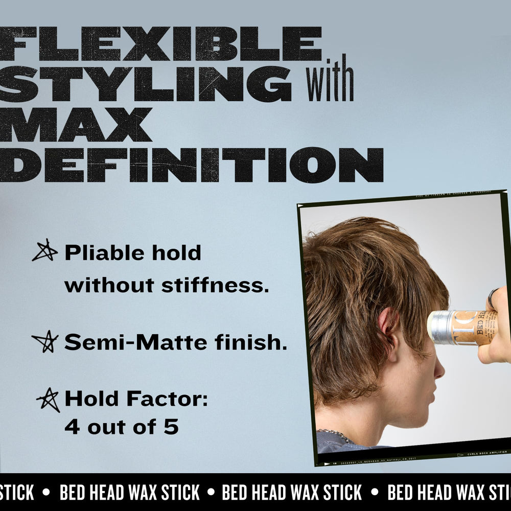 Bed Head TIGI Hair Stick semi-matte finish for versatile hold.
