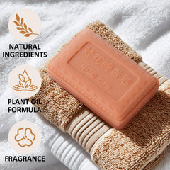 Bee & Flower sandalwood soap bar hydrating formula leaves skin soft and nourished.