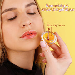 Applying Bee Balm lip balm to seal in moisture.