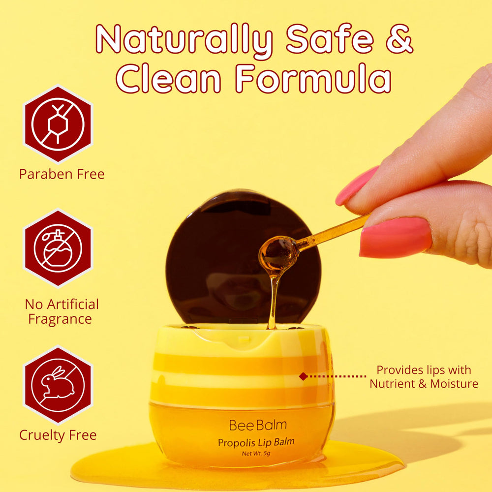 Bee Balm peach flavor delivers light conditioning and pleasant scent.