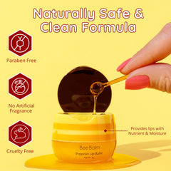 Bee Balm peach flavor delivers light conditioning and pleasant scent.