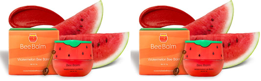 Bee Balm Original lip balm Watermelon honey pot provides deep hydration.