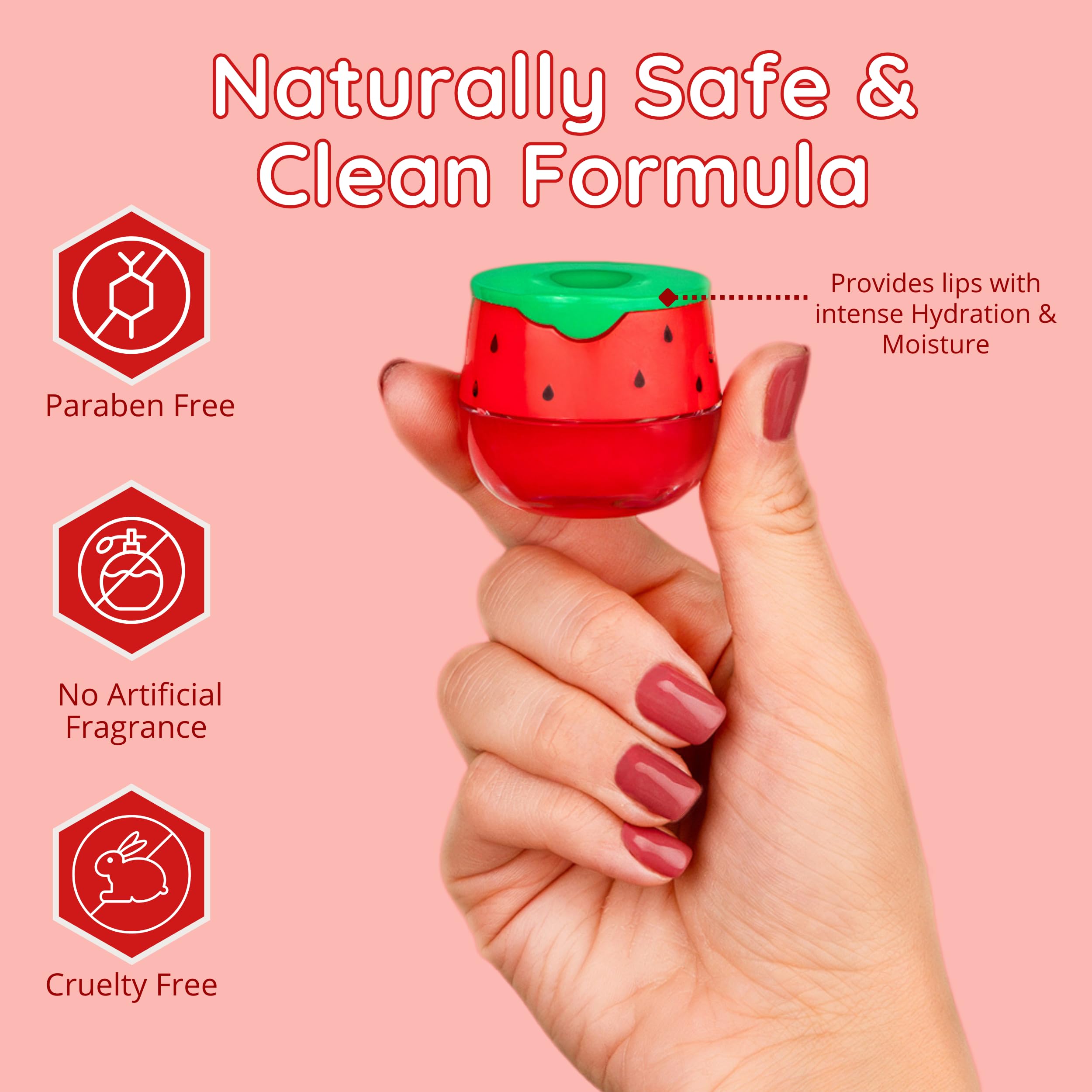 Bee Balm Vitamin E enriched lip balm offers extra conditioning.