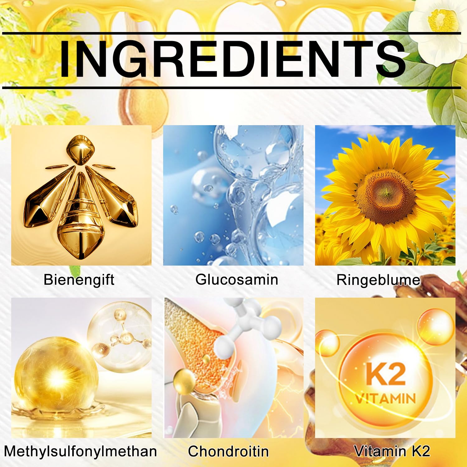 Bee Venom Cream texture close-up highlights rich, natural ingredients.