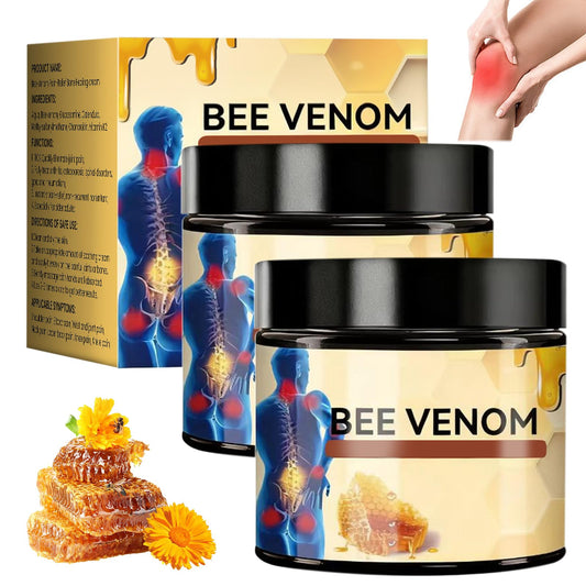 Bee Venom Joint Cream tube front view, sleek packaging for daily use.