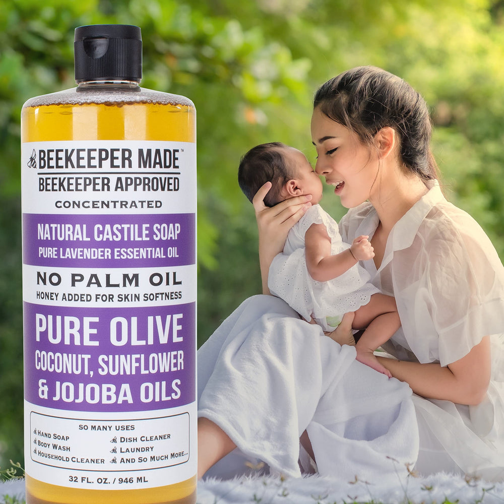 Beessential Castile soap coconut oil texture close-up