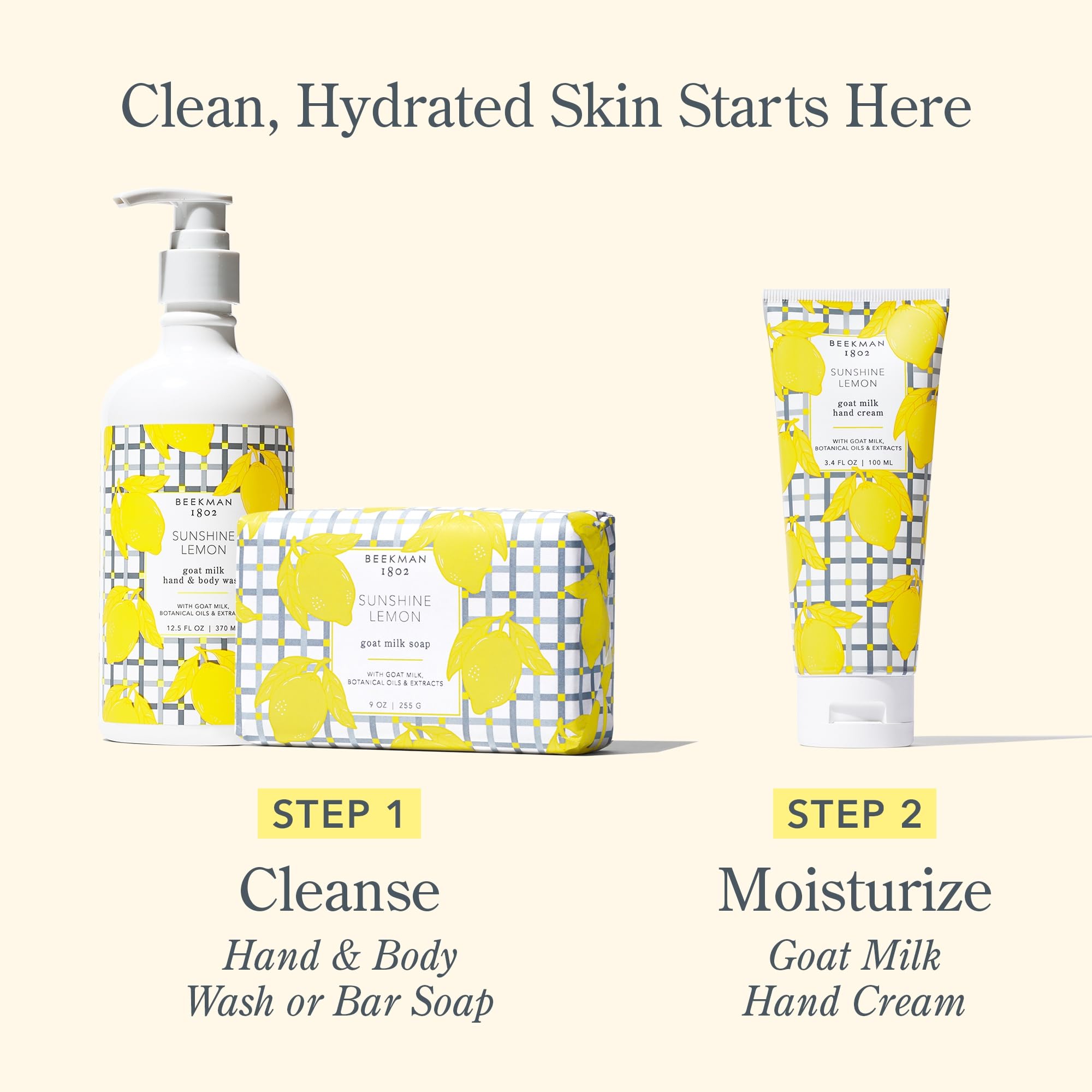 Beekman 1802 Clinically Kind cruelty-free packaging displayed for ethical skincare