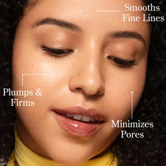 Close-up of Bakuchiol serum texture showing a light, hydrating feel