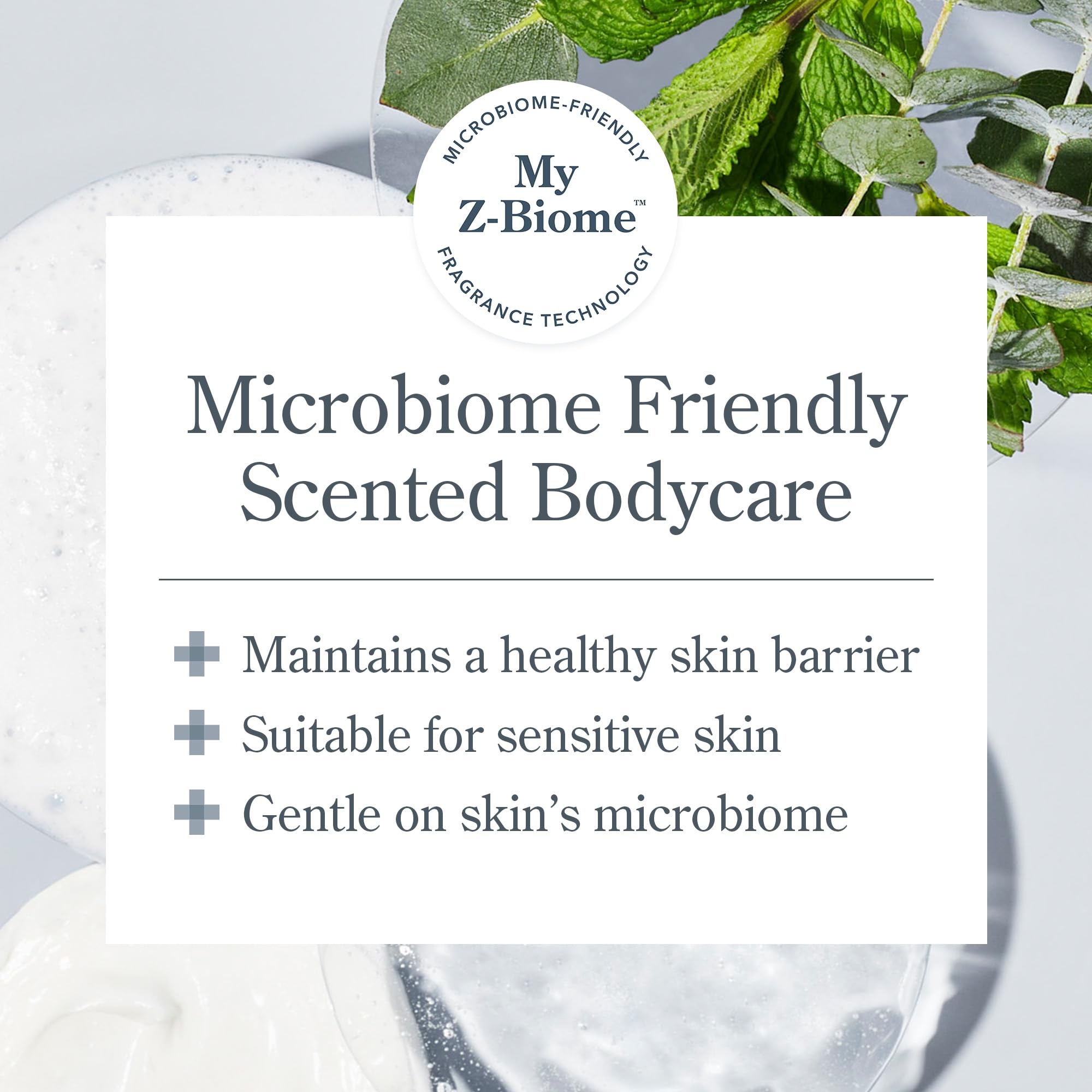 Beekman 1802 glacial mint and eucalyptus pour evokes refreshing spa feel.