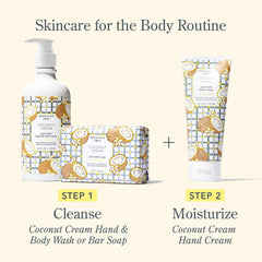 Beekman 1802 Goat Milk Hand Cream hydration scene suggests soft, nourished skin.