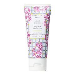 Beekman 1802 Goat Milk Hand Cream Lilac Dream jar delivers lightweight hydration for dry hands