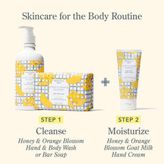 Beekman 1802 Goat Milk Hand Cream texture close-up showing fast-absorbing non-greasy formula.