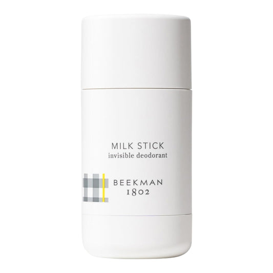 Beekman 1802 Milk Stick packaging shows easy on-the-go freshness.
