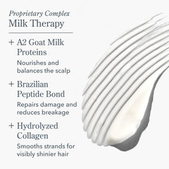 Beekman 1802 Milk Therapy label highlights goat milk and peptide ingredients