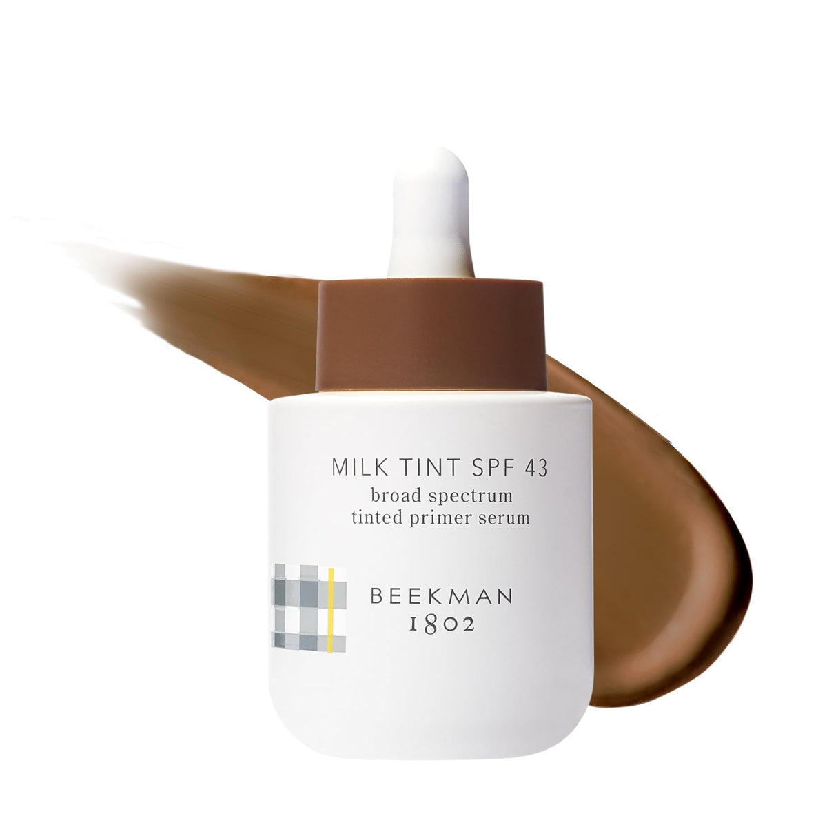 Beekman 1802 Milk Tint Primer SPF 43 deepest shade bottle for a natural finish