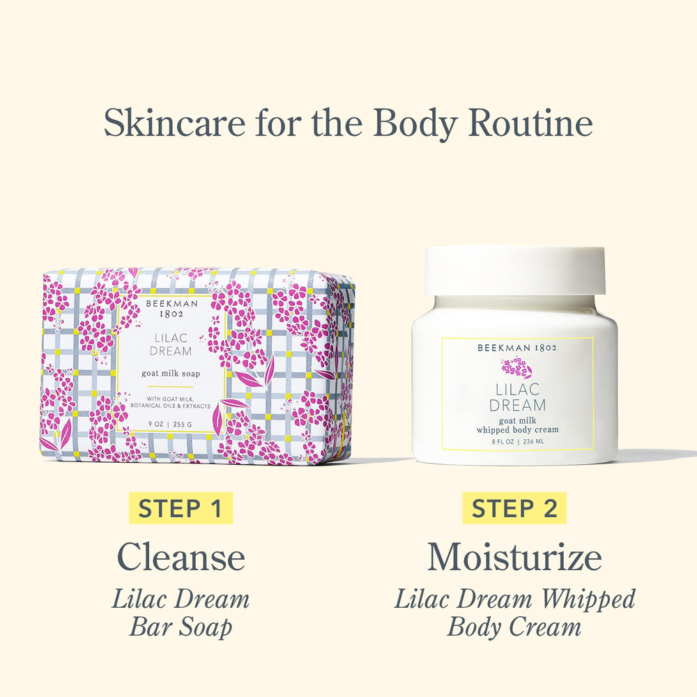 Beekman 1802 natural ingredients behind a gentle cleansing experience.