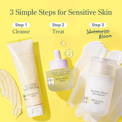 Beekman 1802 Milk Scrub in use during skincare routine, visible lather