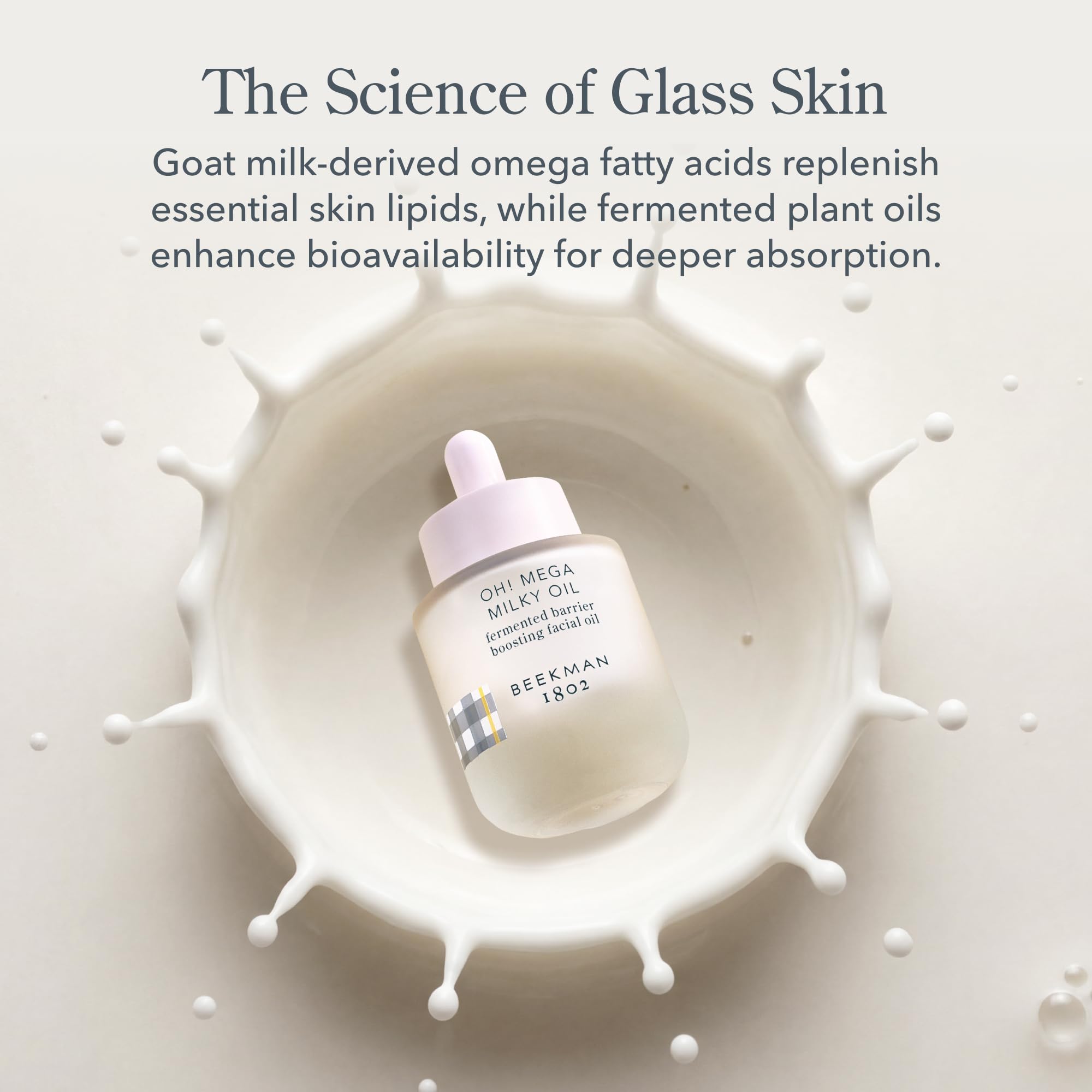 Beekman 1802 Oh! Mega Milky Oil night routine; boosts hydration overnight.
