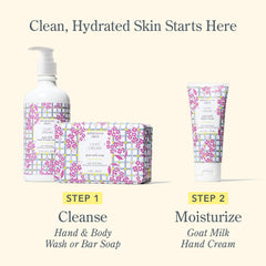 Sensitive skin-friendly formula with goat milk and shea butter