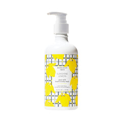 Beekman 1802 Sunshine Lemon hand wash with pump cleans gently.