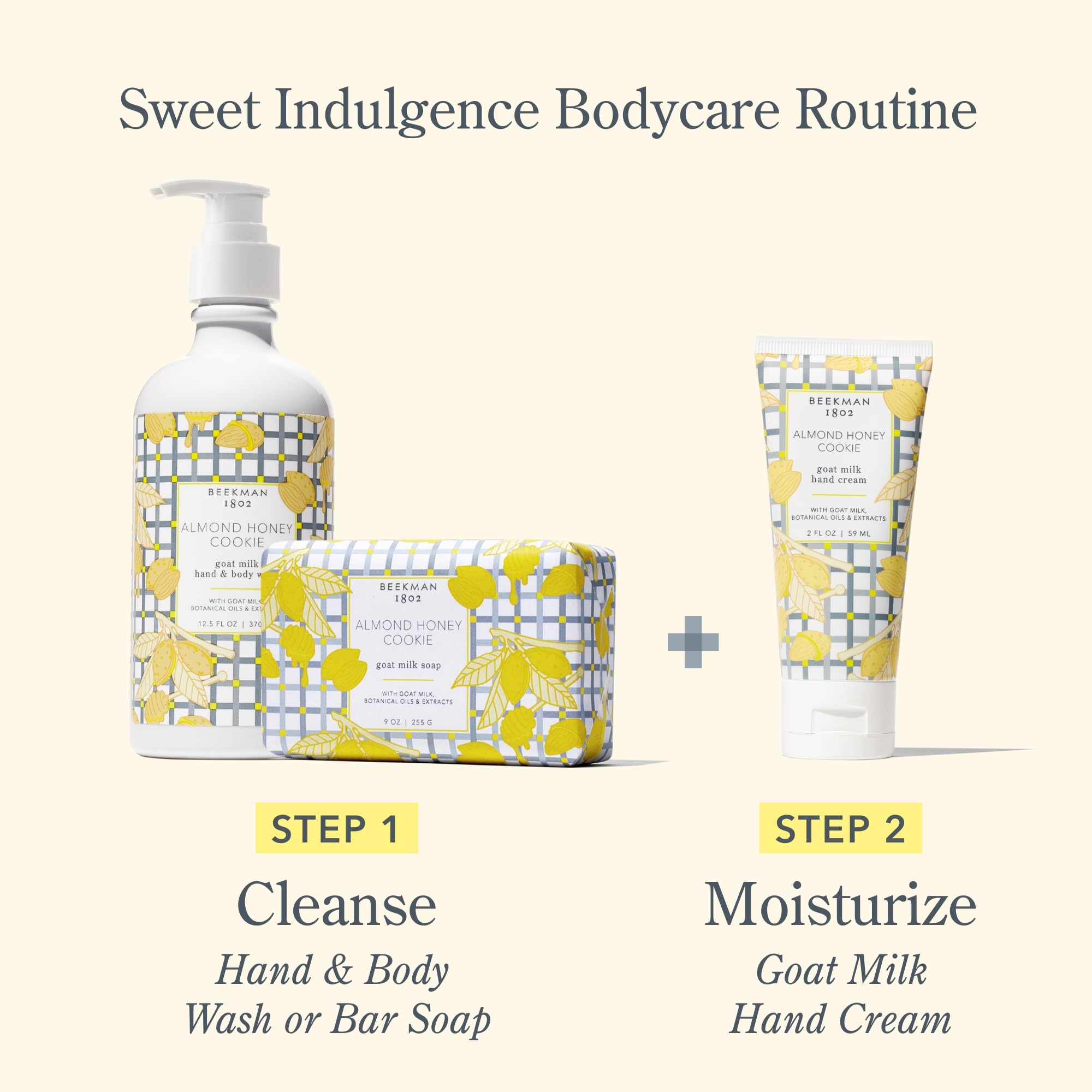 Beekman 1802 unboxed product view showing compact 2 oz size for on-the-go