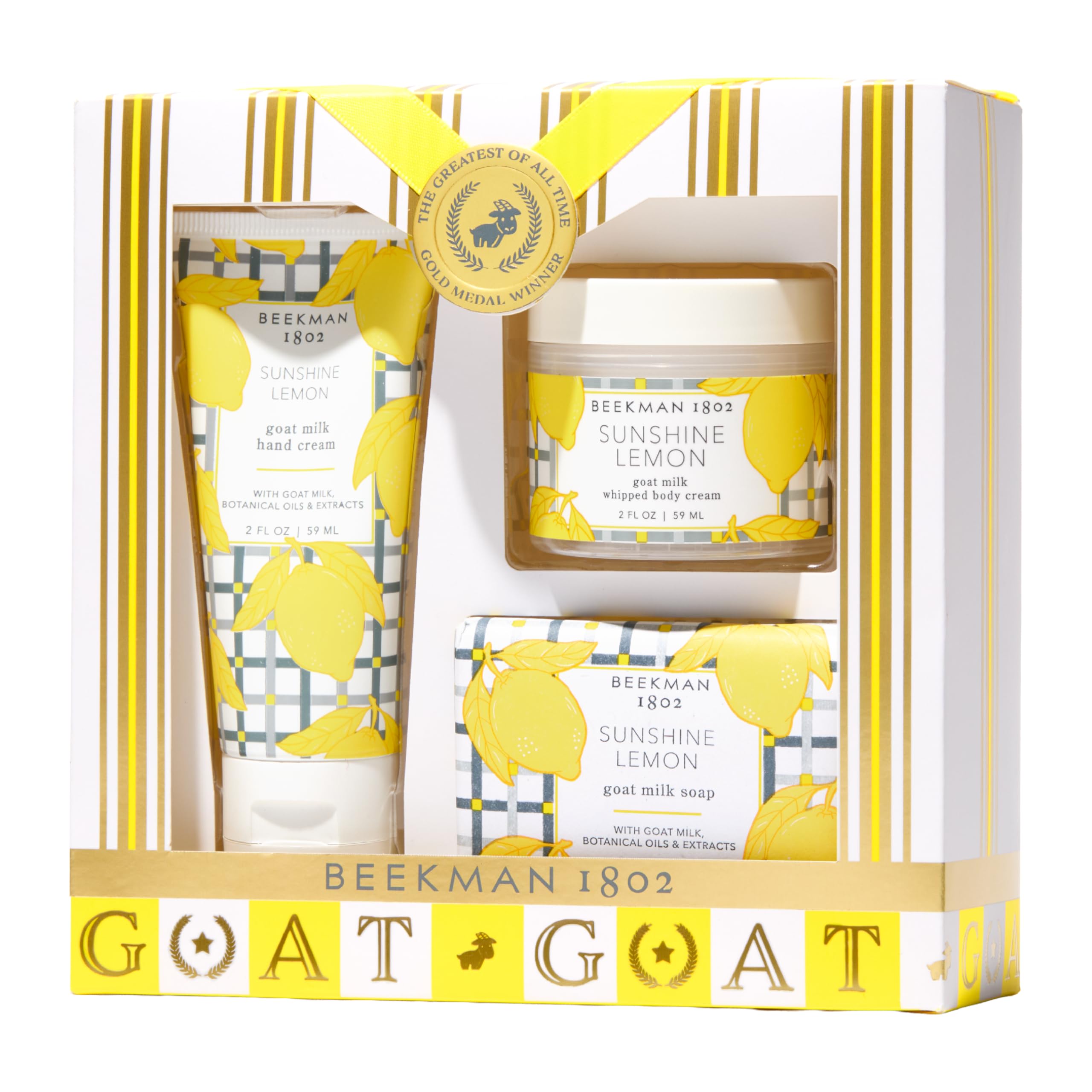 Beekman 1802 Best of the Zest bar soap, gentle goat milk cleansing.