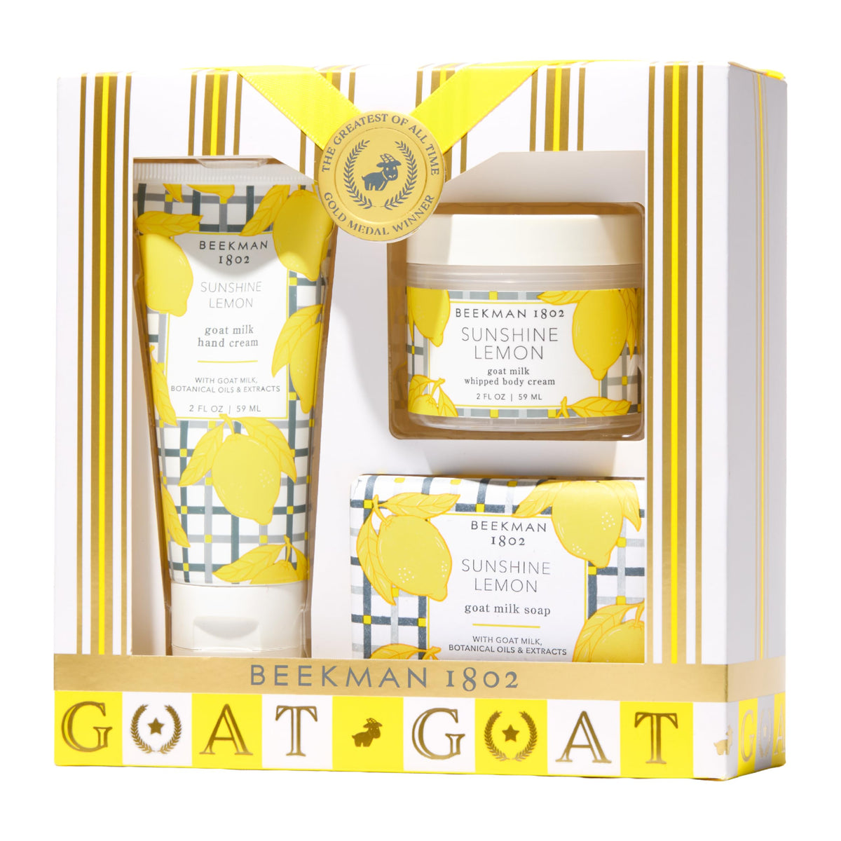 Beekman 1802 Best of the Zest bar soap, gentle goat milk cleansing.