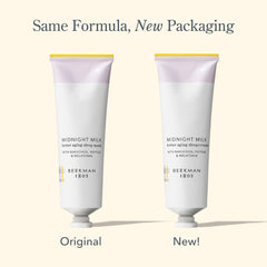 Beekman 1802 packaging and cruelty-free branding reinforces clean skincare values