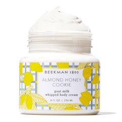 Beekman 1802 whipped body cream texture close-up showing rich hydration.