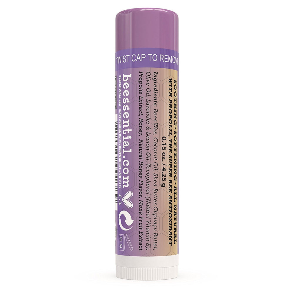 Beessential lavender lip balm 18-pack gift bundle, perfect for events and holidays.