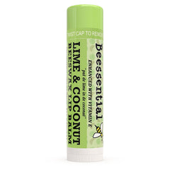 Beessential lip balm texture close-up shows creamy, non-sticky comfort.