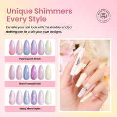 Six-color mermaid polish pack for versatile looks