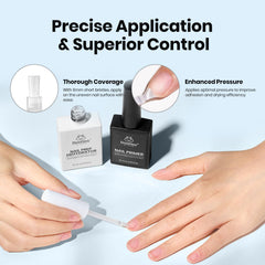 Beetles acid-free formulation highlighting safe, gentle prep for nails.