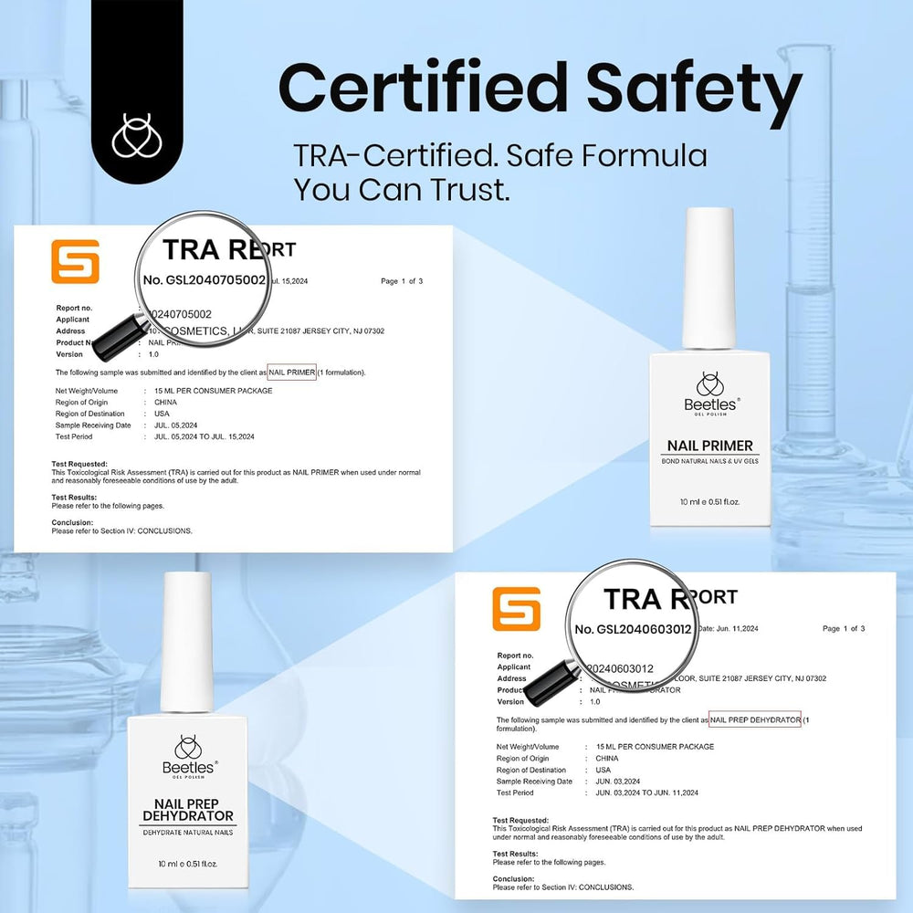 Beetles acid-free and HEMA-free formula closeup for safety