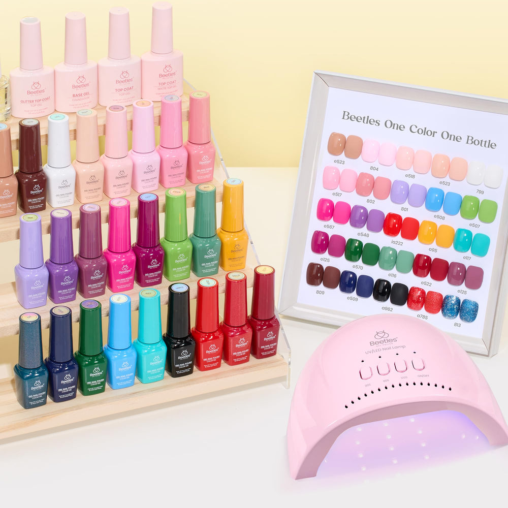 Beetles beauty kit unboxing highlights essential items for DIY nail care.