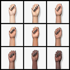 Beetles Black Gel Polish wear test showing long-lasting gloss.