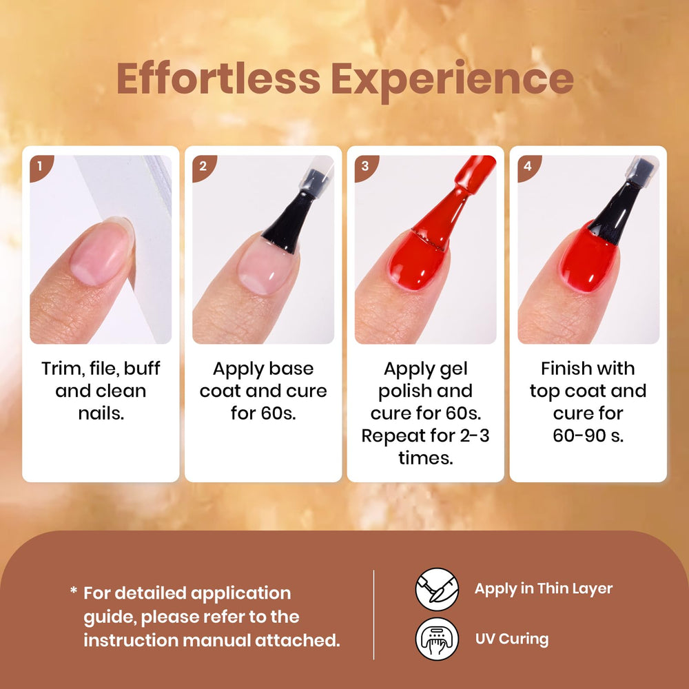 Beetles Brown Gel Polish closeup highlights glossy finish and rich texture.