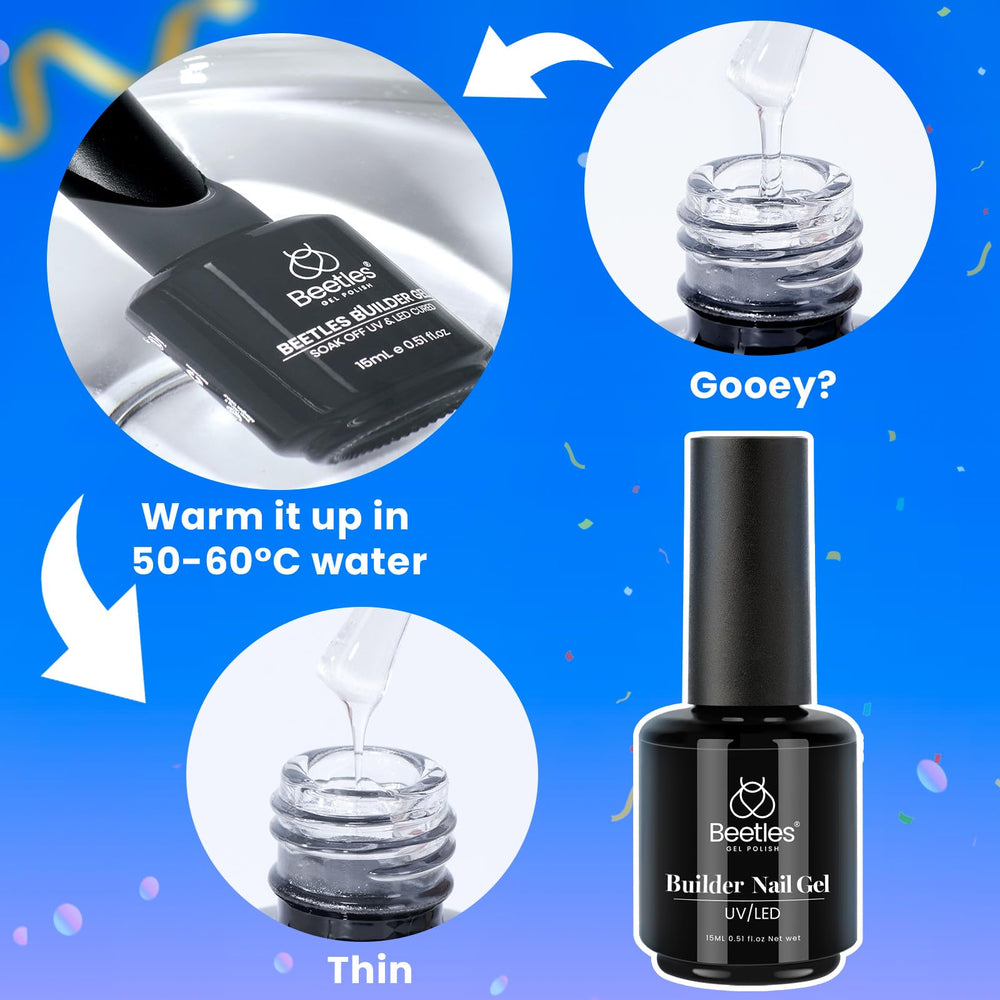 Beetles Builder Gel used with UV LED lamp for at home curing