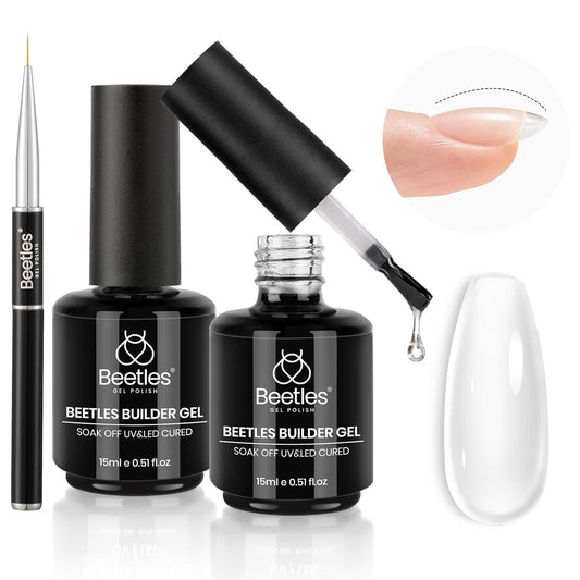 Beetles Builder Gel Kit Dew Glow packaging shown for at-home use