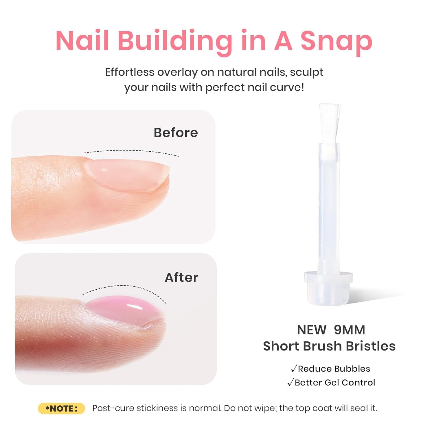 Beetles Builder Gel natural nude colors show jelly texture on skin tones