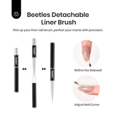 Beetles Builder Gel self-leveling creates smooth curves with minimal polishing