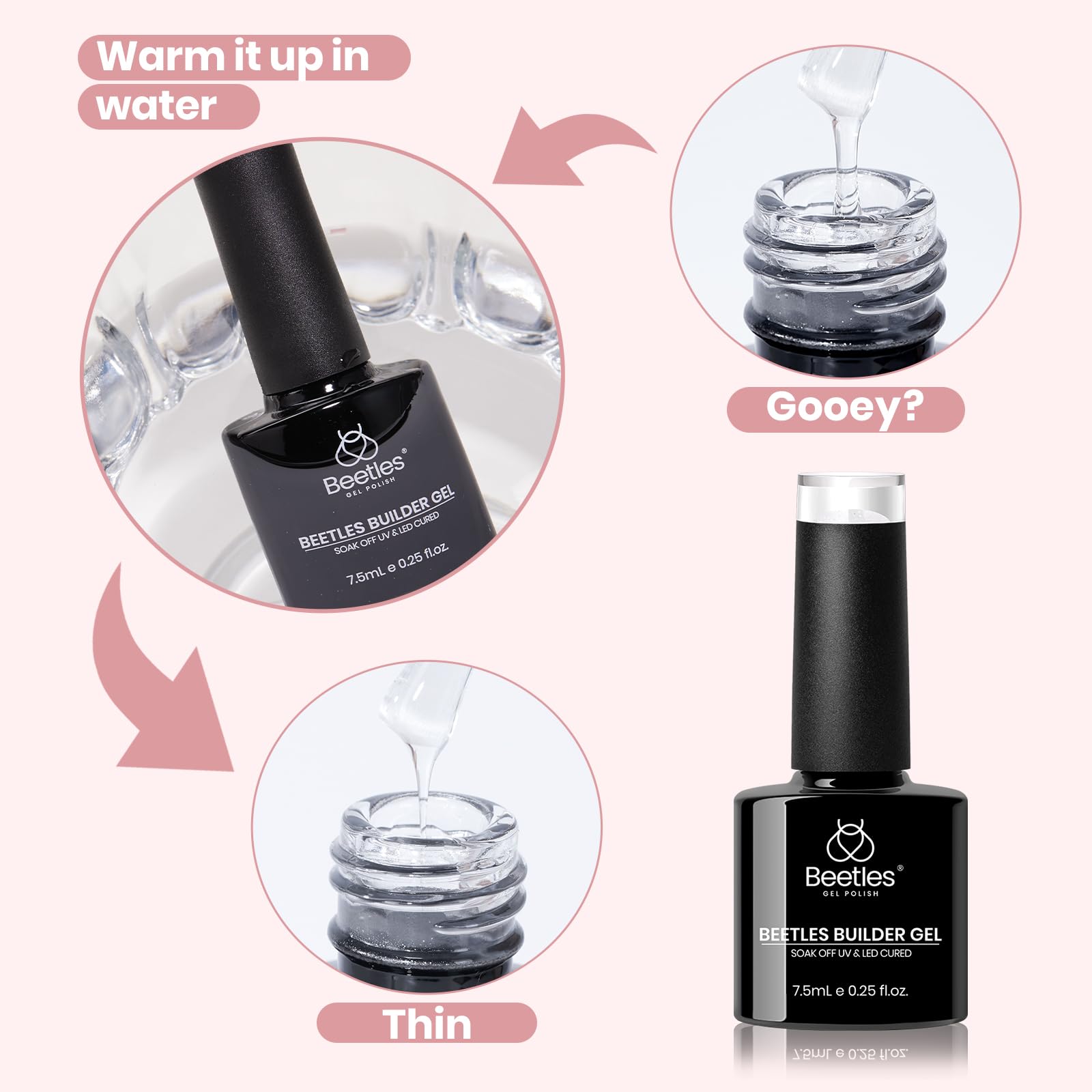 Beetles Builder Gel Set offers long wear with proper layering.