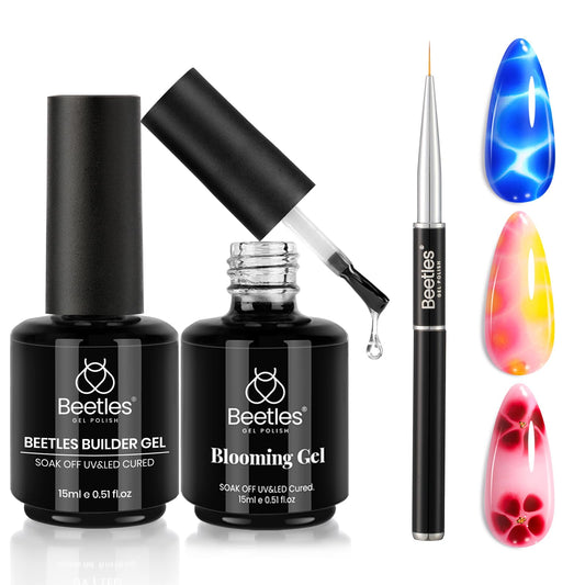 Beetles Builder Gel Set packaging view, ideal for at-home manicure.
