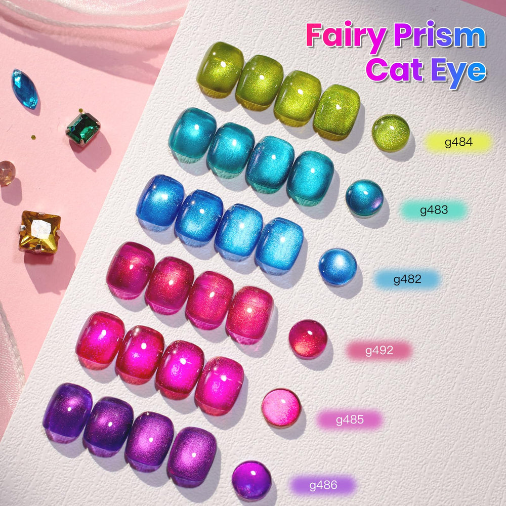 Beetles cat eye gel polish with magnetic tool creates shimmering effects
