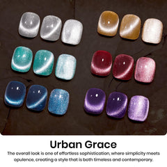 Beetles Cat Eye Magnet effect showcases customizable patterns for unique looks.
