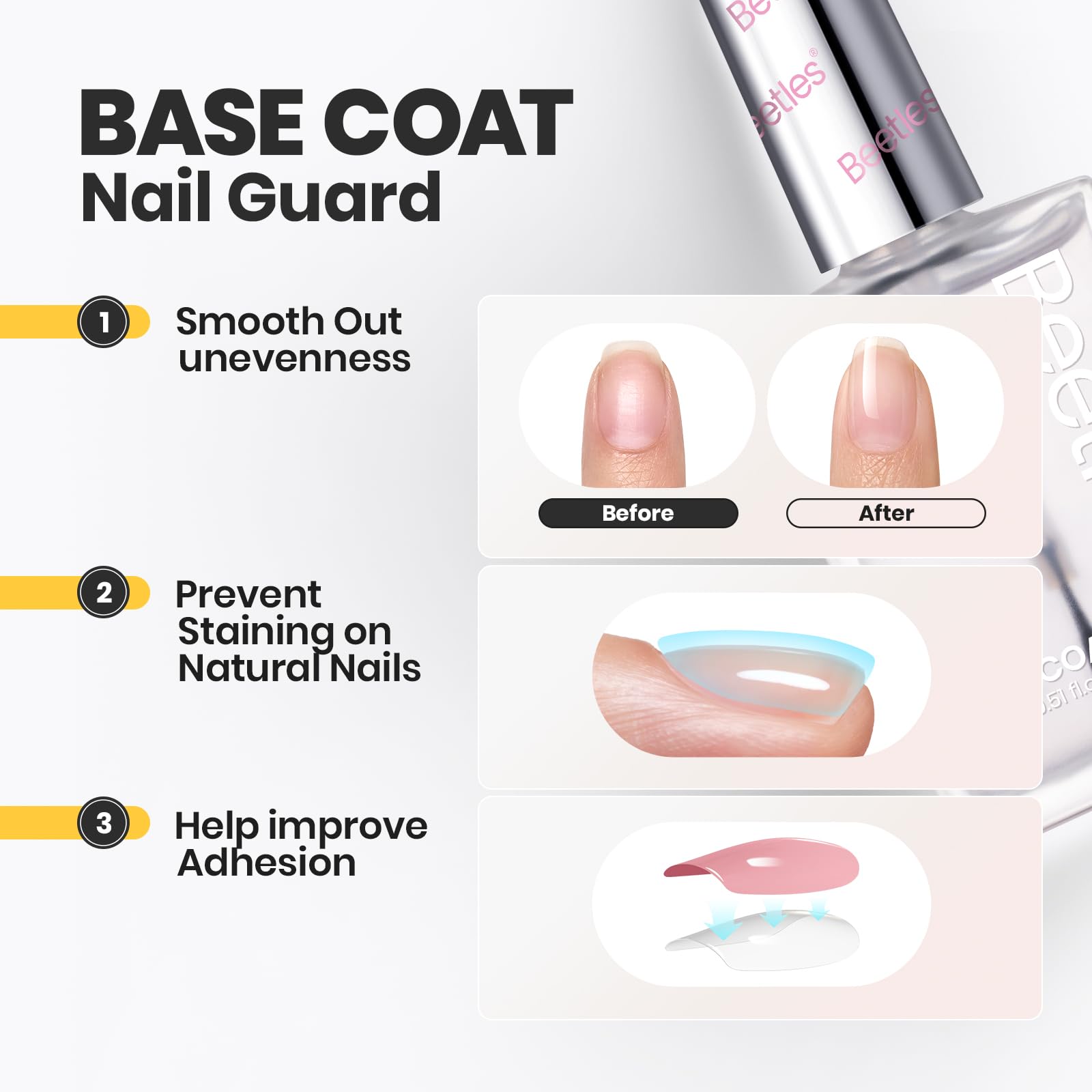 Beetles clear nail polish adds radiant gloss to nails