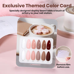 Beetles Coffee Time shade card helps you pick colors quickly.