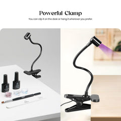 Beetles compact curing lamp with large opening enables efficient gel nails.