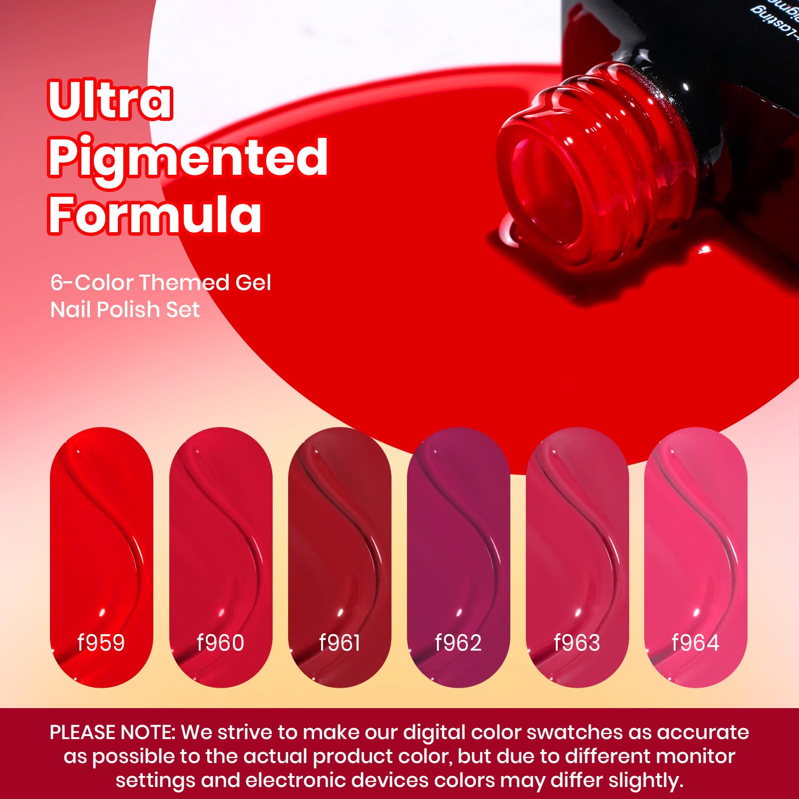 Beetles Crimson Horizon f959 soft pink shade for a delicate daytime manicure.