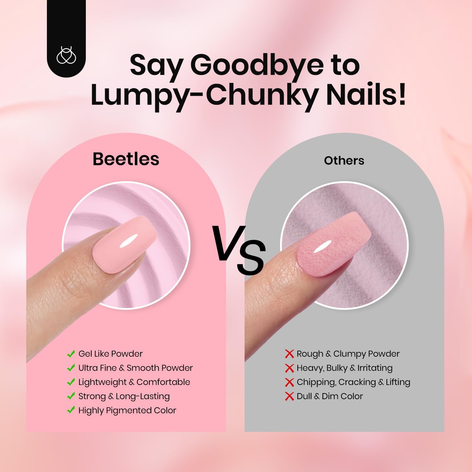 Beetles Cruelty-free dip powder offers low-odor, safer application.